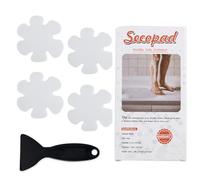 Secopad - Adesivi di Sicurezza per Vasca da Bagno e Doccia, Antiscivolo, con Raschietto di Alta qualità (Clear)
