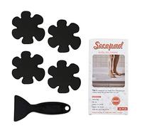 Secopad - Adesivi di Sicurezza per Vasca da Bagno e Doccia, Antiscivolo, con Raschietto di Alta qualità (Nero)