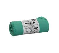 SECOSTORE Busta Spazzatura Organico 50x60 cm, 100 Sacchi in Plastica Compostabile, Spessore 17 micron, Litri 13 | 5 Rotoli da 20