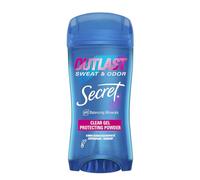 Secret Antiperspirant Deodorant for Women, Protecting Powder Scent, Clear Gel, Outlast Xtend, 2.6 Oz Pack of 6