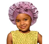 SECRET AROMA Cuffia in Raso e Seta da Notte per Bambini - Doppio Strato con Fascia Elastica per Capelli