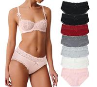 SECRET AROMA Intimo da Donna in Cotone Slip Traspiranti da Donna Stretchy Bikini Absorbent Underpants Mutande assorbenti Bikini Elasticizzate Confezione di Multipack