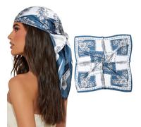 SECRET AROMA Sciarpa per la testa da donna, stampata in seta, bandane, sciarpe in raso