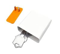 Secret Compartment Box - Hidden Safe for Travel Storage | ABS White Material with Easy Open Lid, Charger Style Container, Portable Organizer per Family Friends Money Valuables Home Indoor Outdoor