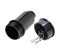 Secret Containers, Sprinkler Head Container, Abs Material Weatherproof Compact Lightweight Secure Portable, Jewelry Storage Box for Cards Valuables Money Home Travel, 4.53x2.09x2.09 Inches, Black