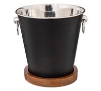 Secret de Gourmet - Secchiello per champagne café bordelais in legno di mango nero