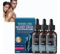 Secret Drops for Strong Men,Secret Happy Drops for Adults,Pleasurepeak Oral Drops,Happy Hormones Drops,Secret Happy Drops,Enhancing Sensitivity and Pleasure,Improve the Quality of Love- (3Pcs)