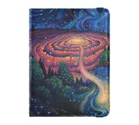 Secret Garden - Custodia per passaporto in pelle con blocco RFID, leggera, Secret Garden, 1 size