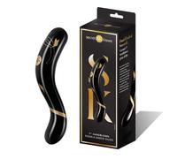 Secret Kisses Fallo a doppia estremità soffiato a mano Black 17 cm