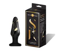 Secret Kisses Tappo in vetro soffiato a mano Black 9 cm