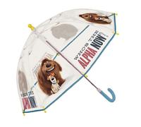Secret life of Pets Ombrello Trasparente Bambini Ombrellino a Copula Parapioggia