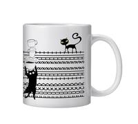 Secret Message Coffee Mug - 350 ml Novelty Ceramic Cup, Hidden Design Milk Mug for Hot Cold Drinks | Funny Reveal Coffee Mugs for Home Office Use | Gift Mugs for Family Gatherings Party Colleagues