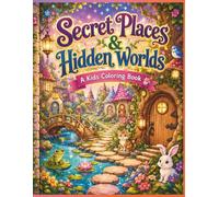 Secret Places & Hidden Worlds: Kids Coloring Book