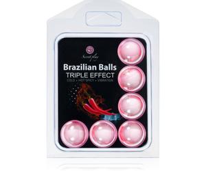 Secret play Brazilian 6 Balls Set Triple Effect olio per massaggi 24 g