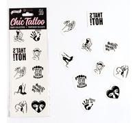Secret play - set di 10 tatuaggi temporanei collezione kinky