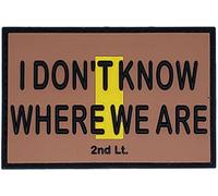 Secret Squirrel Challenge Coins Toppa divertente in PVC Morale 2nd Lt - I Don't Know Where We are - Land Nav - 3x5 cm con gancio e supporto Loop - 2LT 2nd Lieutenant lt.