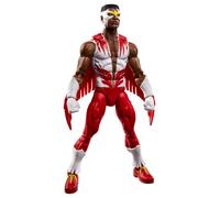 Hasbro Marvel Legends Series, Guerre segrete, action figure rétro collezionabile di Falcon da 15 cm con scudo lenticolare, fumetti Captain America