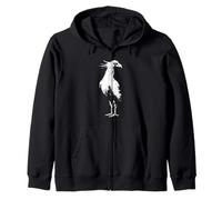 Secretary Bird, animali selvatici, vintage, natura afflitta Felpa con Cappuccio