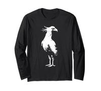 Secretary Bird, animali selvatici, vintage, natura afflitta Maglia a Manica
