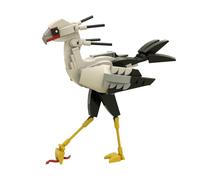Secretary Bird Building Block, kit modello cacciatore di serpenti per adulti, mini scultura artistica da scrivania, regalo educativo per decorazione d'interni (157 pezzi)