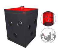 Secretdome - Cabina BDSM segreta con aperture (nero)