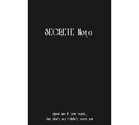 secrete note: note to write the secret in a fun and scary way