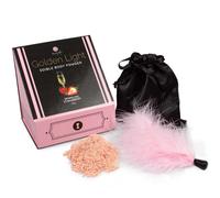 Secretplay kit luce d''oro fragola scintillante in polvere e piuma commestibili