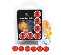 Secretplay set 6 palline brasiliane effetto caldo e freddo