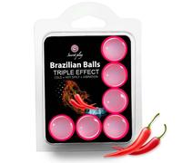 SECRETPLAY - SET 6 PALLINE BRASILIANE TRIPLO EFFETTO