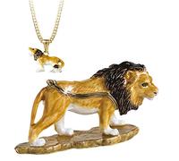 Secrets from Hidden Treasures 1094 - Portagioie a forma di leone, lunghezza 10 cm