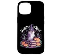 Secrets of the Night Witch Owl Zucca Halloween Gothic Custodia per iPhone 15