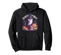 Secrets of The Night Witch Owl Zucca Halloween Gothic Felpa con Cappuccio