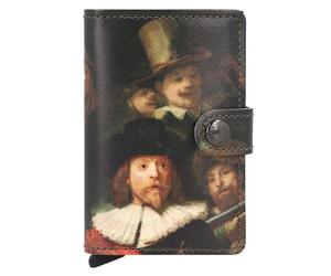 Secrid Art Custodia per carte di credito RFID in pelle 6 cm marrone