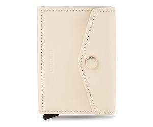 Secrid Enveloppe Portafoglio Protezione RFID Pelle 10 cm beige