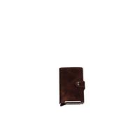 Secrid Il MiniWallet presenta delle dimensioni compatte, ma una grande capacità. Il rivestimento in pelle vintage esterno può contenere banconote, scontrini e tessere, mentre nel Cardprotector in allu