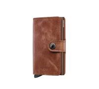 Secrid Il MiniWallet presenta delle dimensioni compatte, ma una grande capacità. Il rivestimento in pelle vintage esterno può contenere banconote, scontrini e tessere, mentre nel Cardprotector in allu