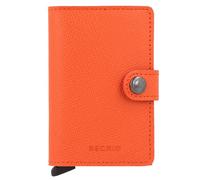 Secrid Miniwallet Crisple Custodia per carte di credito Portafoglio RFID in pelle 6,5 cm arancia