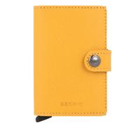 Secrid Miniwallet Crisple Custodia per carte di credito Portafoglio RFID in pelle 6,5 cm giallo