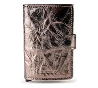 Secrid Miniwallet Crunch Custodia per carte di credito RFID in pelle 6,5 cm color bronzo