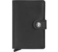 Secrid Miniwallet Custodia per biglietti da visita 6 cm in pelle nero