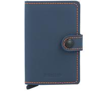 Secrid Miniwallet Custodia per carta di credito Protezione RFID Pelle 6.5 cm blu