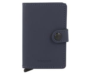 Secrid Miniwallet Custodia per carta di credito Protezione RFID Pelle 6.5 cm blu