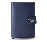 Secrid Miniwallet Custodia per carta di credito Protezione RFID Vera Pelle 6.5 cm blu