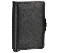 Secrid Porta carte unisex Twin accessori da viaggio in formato busta, Nero, 24mm slim