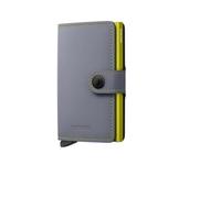 Secrid MiniWallet Portafoglio Matte MM - MATTE GREY & LIME