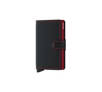 SECRID Portafoglio - Miniwallet Matte mini Nero/Rosso nero