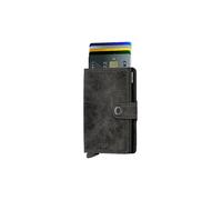 Secrid Miniwallet Vintage Custodia per carte di credito Portafoglio RFID in pelle 6,5 cm black (M-black-V)