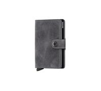 Secrid Miniwallet Vintage Custodia per carte di credito Portafoglio RFID in pelle 6,5 cm grey black (MV-Grey-Black)