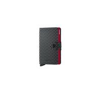 Secrid Miniwallet Custodia per carte di credito RFID in pelle 6 cm black-red (MCu-Black-Red)