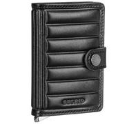 Secrid Portafoglio Premium Miniwallet Emboss Lines, Nero , Taglia unica
